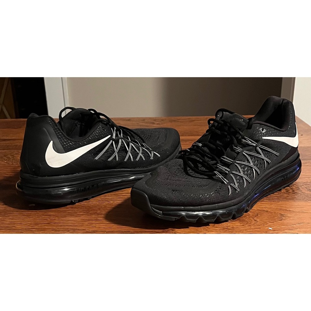 Nike Air Max 2015 Mens Running Shoes Black White Size 13